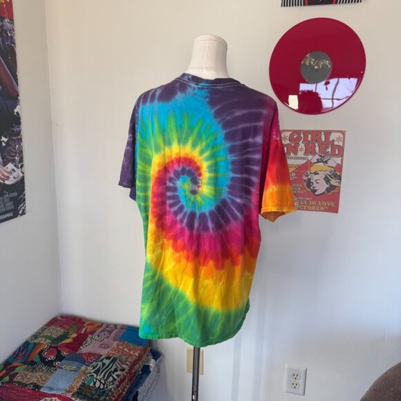 Disney Parks Disneyland Retro Rainbow Tie Dye Short Sleeve Casual T Shirt - Picture 11 of 15